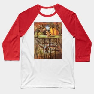 Vintage Fairy Tales, Thumbelina Crying on a Lilypad with a Butterfly Baseball T-Shirt